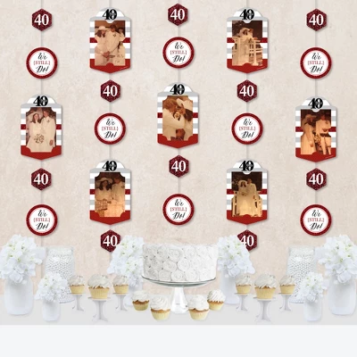 Big Dot Of Happiness We Still Do - 40th Wedding Anniversary - Anniversary Party Vertical Photo Garland 35 Pieces 6 Big Dot Of Happiness We Still Do - 40th Wedding Anniversary - Anniversary Party Vertical Photo Garland 35 Pieces - Image 6