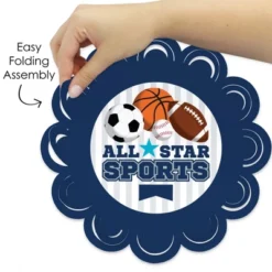 Big Dot Of Happiness Go, Fight, Win - Sports - Baby Shower Or Birthday Party Round Table Decorations - Paper Chargers - Place Setting For 12 -Aurora Party Sales GUEST 9d45f494 07c8 4fdc 95f4 0078c7c33822