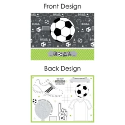 Big Dot Of Happiness Goaaal - Soccer - Paper Birthday Party Coloring Sheets - Activity Placemats - Set Of 16 -Aurora Party Sales GUEST 9e5f4ef4 b732 4df4 90bc 80eff32b62e6