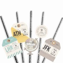 Big Dot Of Happiness World Awaits Paper Straw Decor - Travel Themed Party Striped Decorative Straws - Set Of 24 9 Big Dot Of Happiness World Awaits Paper Straw Decor - Travel Themed Party Striped Decorative Straws - Set Of 24 -Aurora Party Sales GUEST 9e840bca 046f 4a8b 812c 1a6adcc612a6