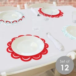 Big Dot Of Happiness Nurse Graduation - Medical Nursing Graduation Party Round Table Decorations - Paper Chargers - Place Setting For 12