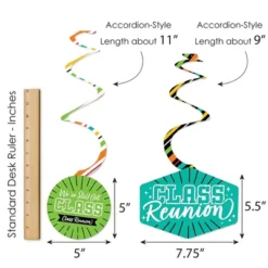 Big Dot Of Happiness Still Got Class - High School Reunion Party Hanging Decor - Party Decoration Swirls - Set Of 40 -Aurora Party Sales GUEST 9f1326d1 161c 40d9 bf6b d799aff73253