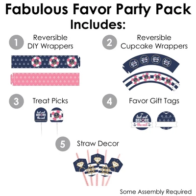 Big Dot Of Happiness Last Sail Before The Veil - Nautical Bachelorette And Bridal Shower Favors And Cupcake Kit - Fabulous Favor Party Pack - 100 Pc 1 Big Dot Of Happiness Last Sail Before The Veil - Nautical Bachelorette And Bridal Shower Favors And Cupcake Kit - Fabulous Favor Party Pack - 100 Pc