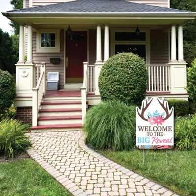 Big Dot Of Happiness Buck Or Doe - Party Decorations - Hunting Gender Reveal Party Welcome Yard Sign 2 Big Dot Of Happiness Buck Or Doe - Party Decorations - Hunting Gender Reveal Party Welcome Yard Sign - Image 2