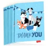 Big Dot Of Happiness Pawty Like A Puppy - Dog Baby Shower Or Birthday Party Thank You Cards (8 Count)