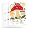 Big Dot Of Happiness Wild Mushrooms - Red Toadstool Party Thank You Cards (8 Count)