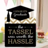 Big Dot Of Happiness Gold - Tassel Worth The Hassle - Graduation Congratulations Giant Greeting Card - Big Shaped Jumborific Card