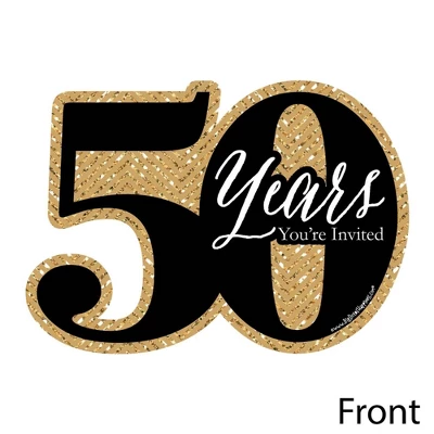 Big Dot Of Happiness We Still Do - 50th Wedding Anniversary - Shaped Fill-in Invites - Anniversary Party Invitation Cards With Envelopes - Set Of 12 1 Big Dot Of Happiness We Still Do - 50th Wedding Anniversary - Shaped Fill-in Invites - Anniversary Party Invitation Cards With Envelopes - Set Of 12