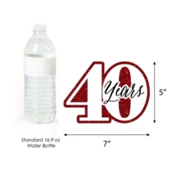Big Dot Of Happiness We Still Do - 40th Wedding Anniversary - Decorations DIY Anniversary Party Essentials - Set Of 20 -Aurora Party Sales GUEST a299cad2 2cbc 4949 a94a c883444de681