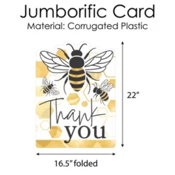 Big Dot Of Happiness Little Bumblebee - Thank You Giant Greeting Card - Big Shaped Jumborific Card - 16.5 X 22 Inches 7 Big Dot Of Happiness Little Bumblebee - Thank You Giant Greeting Card - Big Shaped Jumborific Card - 16.5 X 22 Inches -Aurora Party Sales GUEST a2e50456 0145 4fb3 b911 d8a61c06b7ff