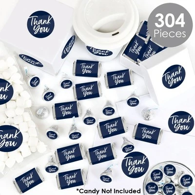 Big Dot Of Happiness Navy Blue Elegantly Simple - Guest Party Favors Candy Favor Sticker Kit - 304 Pieces 1 Big Dot Of Happiness Navy Blue Elegantly Simple - Guest Party Favors Candy Favor Sticker Kit - 304 Pieces