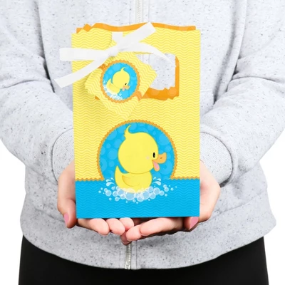 Big Dot Of Happiness Ducky Duck - Baby Shower Or Birthday Party Favor Boxes - Set Of 12 3 Big Dot Of Happiness Ducky Duck - Baby Shower Or Birthday Party Favor Boxes - Set Of 12 - Image 3