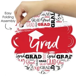 Big Dot Of Happiness Red Grad - Best Is Yet To Come - Red Graduation Party Round Table Decorations - Paper Chargers - Place Setting For 12 -Aurora Party Sales GUEST a375cc97 2f3f 4285 ae7f 076c02cf62e0