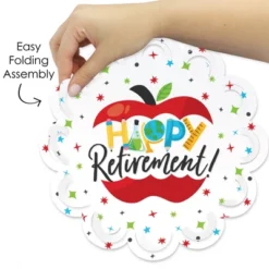 Big Dot Of Happiness Teacher Retirement - Happy Retirement Party Round Table Decorations - Paper Chargers - Place Setting For 12 -Aurora Party Sales GUEST a3957290 39e9 46e5 a508 752e3ba9f313