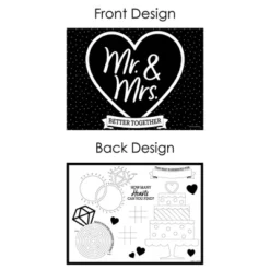 Big Dot Of Happiness Mr. And Mrs. - Paper Black And White Wedding Or Bridal Shower Coloring Sheets - Activity Placemats - Set Of 16 -Aurora Party Sales GUEST a3db0f62 4dac 4a6e 9362 135a0643c898
