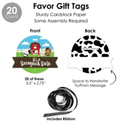 Big Dot Of Happiness Farm Animals - Barnyard Baby Shower Or Birthday Party Favors And Cupcake Kit - Fabulous Favor Party Pack - 100 Pieces 10 Big Dot Of Happiness Farm Animals - Barnyard Baby Shower Or Birthday Party Favors And Cupcake Kit - Fabulous Favor Party Pack - 100 Pieces -Aurora Party Sales GUEST a4a2da17 365e 4840 8c6b abdc03138cde
