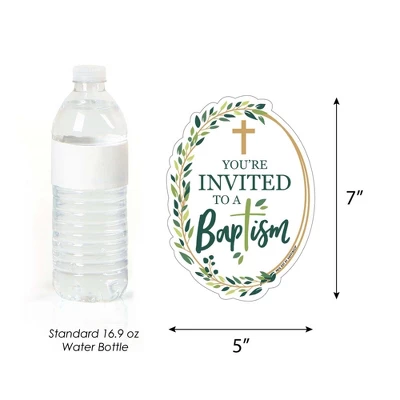 Big Dot Of Happiness Baptism Elegant Cross - Shaped Fill-in Invitations - Religious Party Invitation Cards With Envelopes - Set Of 12 3 Big Dot Of Happiness Baptism Elegant Cross - Shaped Fill-in Invitations - Religious Party Invitation Cards With Envelopes - Set Of 12 - Image 3