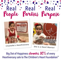 Big Dot Of Happiness Happy Heartiversary - CHD Awareness Photo Booth Props Kit - 10 Piece