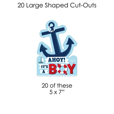 Big Dot Of Happiness Ahoy It's A Boy - Nautical Baby Shower DIY Decorations - Clothespin Garland Banner - 44 Pieces 5 Big Dot Of Happiness Ahoy It's A Boy - Nautical Baby Shower DIY Decorations - Clothespin Garland Banner - 44 Pieces - Image 5