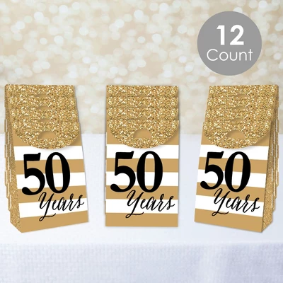 Big Dot Of Happiness We Still Do - 50th Wedding Anniversary - Anniversary Gift Favor Bags - Party Goodie Boxes - Set Of 12 1 Big Dot Of Happiness We Still Do - 50th Wedding Anniversary - Anniversary Gift Favor Bags - Party Goodie Boxes - Set Of 12