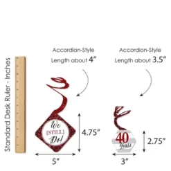 Big Dot Of Happiness We Still Do - 40th Wedding Anniversary - Anniversary Party Hanging Decor - Party Decoration Swirls - Set Of 40 -Aurora Party Sales GUEST a5935433 8245 428d bc38 a6c246384d2f