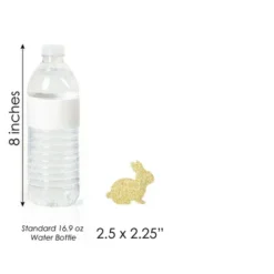 Big Dot Of Happiness Gold Glitter Bunnies - No-Mess Real Glitter Dessert Cupcake Toppers - Hippity Hoppity Easter Party Clear Treat Picks - Set Of 24 -Aurora Party Sales GUEST a598b711 8ee7 435f 8b68 c0306eca5af9