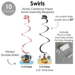 Big Dot Of Happiness Pirate Ship Adventures - Skull Birthday Party Supplies Decoration Kit - Decor Galore Party Pack - 51 Pieces -Aurora Party Sales GUEST a64e0395 2666 442b ac8f 996711352969