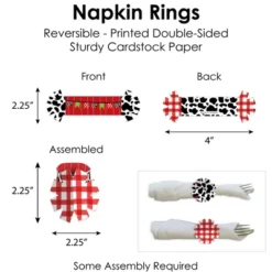 Big Dot Of Happiness Farm Animals - Barnyard Baby Shower Or Birthday Party Paper Charger And Table Decorations - Chargerific Kit - Place Setting For 8 -Aurora Party Sales GUEST a6ae378a 5d79 4485 a5bc 4b2e92df1f6d