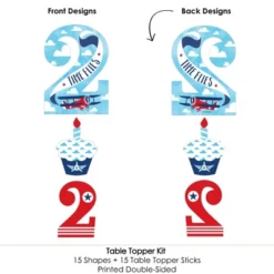 Big Dot Of Happiness 2nd Birthday Taking Flight - Airplane - Vintage Plane Second Birthday Party Centerpiece Sticks - Table Toppers - Set Of 15 9 Big Dot Of Happiness 2nd Birthday Taking Flight - Airplane - Vintage Plane Second Birthday Party Centerpiece Sticks - Table Toppers - Set Of 15 -Aurora Party Sales GUEST a77cf907 0c12 4625 b12a 14e4c0390c28