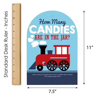 Big Dot Of Happiness Railroad Party Crossing - How Many Candies Steam Train Birthday Party Or Baby Shower Candy Guessing Game 5 Big Dot Of Happiness Railroad Party Crossing - How Many Candies Steam Train Birthday Party Or Baby Shower Candy Guessing Game - Image 5