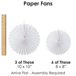 Big Dot Of Happiness Adult 40th Birthday - Gold - Hanging Birthday Party Tissue Decoration Kit - Paper Fans - Set Of 9 10 Big Dot Of Happiness Adult 40th Birthday - Gold - Hanging Birthday Party Tissue Decoration Kit - Paper Fans - Set Of 9 -Aurora Party Sales GUEST a85b4bc5 4b6d 42b8 8298 1efd42127ddb