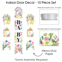 Big Dot Of Happiness Wildflowers Baby - Hanging Vertical Paper Door Banners - Boho Floral Baby Shower Wall Decoration Kit - Indoor Door Decor 9 Big Dot Of Happiness Wildflowers Baby - Hanging Vertical Paper Door Banners - Boho Floral Baby Shower Wall Decoration Kit - Indoor Door Decor -Aurora Party Sales GUEST a87661e2 1229 4a39 ab80 09c490da534c