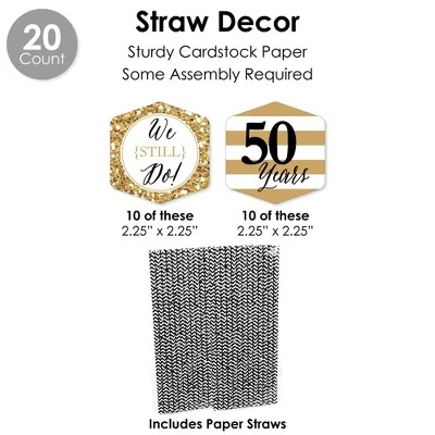 Big Dot Of Happiness We Still Do - 50th Wedding Anniversary - Anniversary Party Favors And Cupcake Kit - Fabulous Favor Party Pack - 100 Pieces 6 Big Dot Of Happiness We Still Do - 50th Wedding Anniversary - Anniversary Party Favors And Cupcake Kit - Fabulous Favor Party Pack - 100 Pieces - Image 6