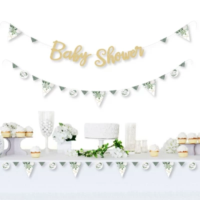 Big Dot Of Happiness Boho Botanical Baby - Greenery Letter Decoration - 36 Banner Cutouts And No-Mess Real Gold Glitter Welcome Baby Banner Letters 1 Big Dot Of Happiness Boho Botanical Baby - Greenery Letter Decoration - 36 Banner Cutouts And No-Mess Real Gold Glitter Welcome Baby Banner Letters