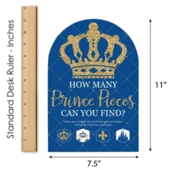 Big Dot Of Happiness Royal Prince Charming - Baby Shower Or Birthday Party Scavenger Hunt - 1 Stand And 48 Game Pieces - Hide And Find Game -Aurora Party Sales GUEST aa0101be f094 45d0 a75c 0694a5dd0b47