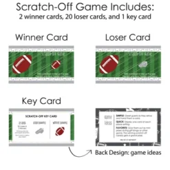 Big Dot Of Happiness End Zone - Football - Baby Shower Or Birthday Party Game Scratch Off Cards - 22 Count -Aurora Party Sales GUEST aa0e7adc 3fa3 46df 9839 44c175b2984c