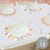 Big Dot Of Happiness Fall Friends Thanksgiving - Friendsgiving Party Round Table Decorations - Paper Chargers - Place Setting For 12
