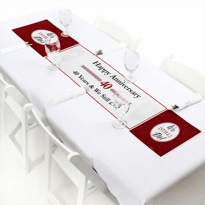 Big Dot Of Happiness We Still Do - 40th Wedding Anniversary Party Decorations Party Banner 4 Big Dot Of Happiness We Still Do - 40th Wedding Anniversary Party Decorations Party Banner - Image 4