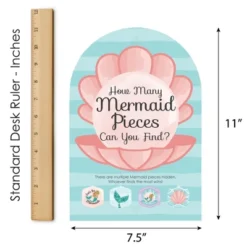 Big Dot Of Happiness Let’s Be Mermaids - Baby Shower Or Birthday Party Scavenger Hunt - 1 Stand And 48 Game Pieces - Hide And Find Game 10 Big Dot Of Happiness Let’s Be Mermaids - Baby Shower Or Birthday Party Scavenger Hunt - 1 Stand And 48 Game Pieces - Hide And Find Game -Aurora Party Sales GUEST ad4e84e5 1485 4516 af5e 666e690a84e4
