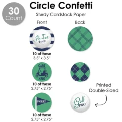 Big Dot Of Happiness Par-Tee Time - Golf - Birthday Or Retirement Party Supplies Decoration Kit - Decor Galore Party Pack - 51 Pieces -Aurora Party Sales GUEST ad4eeb33 0965 4bee a718 2d87e6956a47