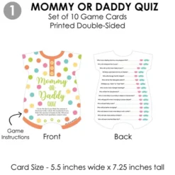 Big Dot Of Happiness Baby Neutral - 4 Baby Shower Games - 10 Cards Each - Gamerific Bundle 8 Big Dot Of Happiness Baby Neutral - 4 Baby Shower Games - 10 Cards Each - Gamerific Bundle -Aurora Party Sales GUEST ad77c5e8 5fef 4af4 b8ad 058635c571de