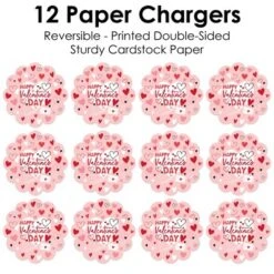 Big Dot Of Happiness Happy Valentine’s Day - Valentine Hearts Party Round Table Decorations - Paper Chargers - Place Setting For 12 9 Big Dot Of Happiness Happy Valentine’s Day - Valentine Hearts Party Round Table Decorations - Paper Chargers - Place Setting For 12 -Aurora Party Sales GUEST ad95237d 2bd7 4494 a30a f347ad1cc3ff