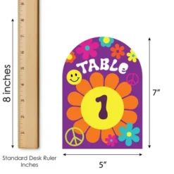 Big Dot Of Happiness 60’s Hippie - 1960s Groovy Party Double-Sided 5 X 7 Inches Cards - Table Numbers - 1-20 -Aurora Party Sales GUEST adf45d29 1727 4a9c 97ee 025918a3d4a6