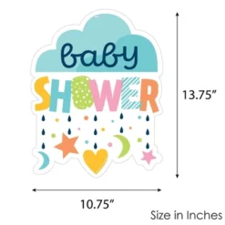 Big Dot Of Happiness Colorful Baby Shower - Hanging Porch Gender Neutral Party Outdoor Decorations - Front Door Decor - 1 Piece Sign -Aurora Party Sales GUEST ae97be80 2d0b 4523 928e a75b3e88519a