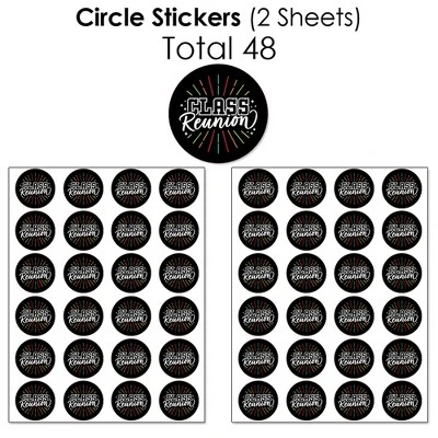 Big Dot Of Happiness Still Got Class - High School Reunion Party Candy Favor Sticker Kit - 304 Pieces 4 Big Dot Of Happiness Still Got Class - High School Reunion Party Candy Favor Sticker Kit - 304 Pieces - Image 4