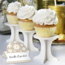 Big Dot Of Happiness Tan Daisy Flowers - Floral Party Tent Buffet Card - Table Setting Name Place Cards - Set Of 24 -Aurora Party Sales GUEST b05334ca d3fd 4c71 a460 e11cdd04d51a