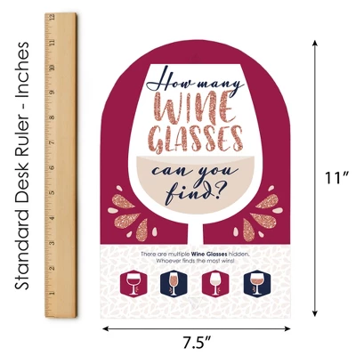 Big Dot Of Happiness But First, Wine - Wine Tasting Party Scavenger Hunt - 1 Stand And 48 Game Pieces - Hide And Find Game 5 Big Dot Of Happiness But First, Wine - Wine Tasting Party Scavenger Hunt - 1 Stand And 48 Game Pieces - Hide And Find Game - Image 5