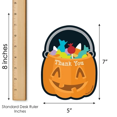 Big Dot Of Happiness Trick Or Treat - Shaped Thank You Cards - Halloween Party Thank You Note Cards With Envelopes - Set Of 12 4 Big Dot Of Happiness Trick Or Treat - Shaped Thank You Cards - Halloween Party Thank You Note Cards With Envelopes - Set Of 12 - Image 4