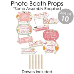 Big Dot Of Happiness Girl Little Pumpkin - Banner And Photo Booth Decorations - Fall Birthday Party Or Baby Shower Supplies Kit - Doterrific Bundle -Aurora Party Sales GUEST b134ee57 9e6b 4865 a113 181bef854b24