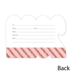 Big Dot Of Happiness Rose Gold Grad - Shaped Fill-In Invitations - 2023 Graduation Party Invitation Cards With Envelopes - Set Of 12 -Aurora Party Sales GUEST b177e9c3 4fb4 40d3 9967 91e2158ac437